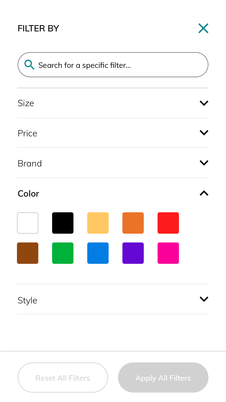 Filter color param