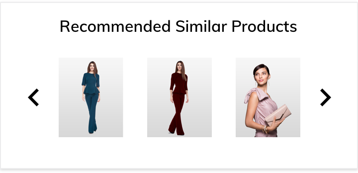 Recommended products carousel